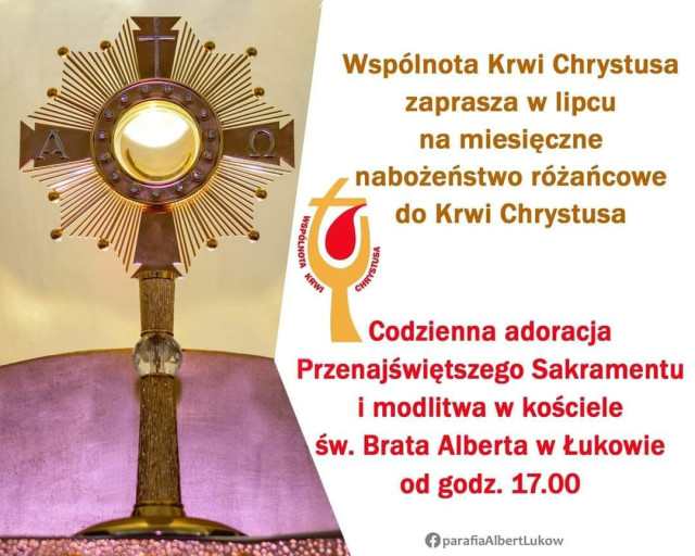 Adoracja Najświętszego Sakramentu w Lipcu