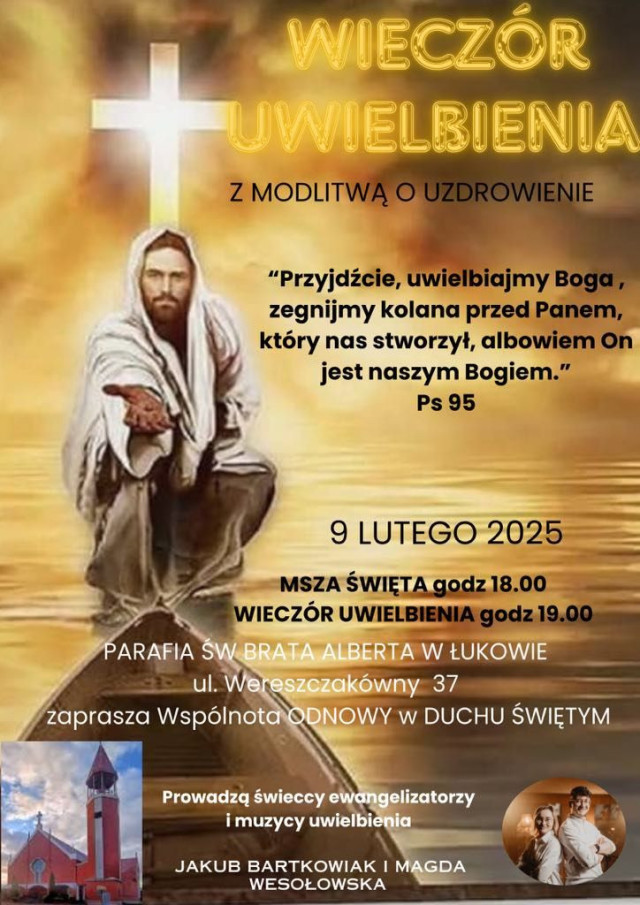 Wieczór uwielbienia z Modlitwą o uzdrowienie.