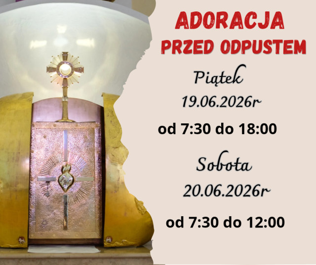 Adoracja przed odpustem
