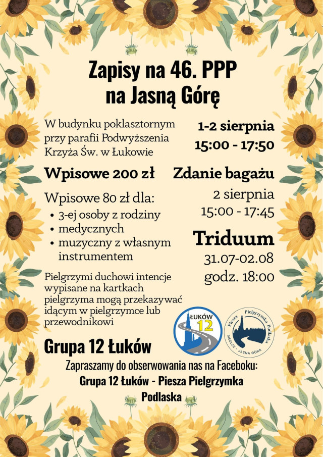 Informacje PPP na Jasną Górę (grupa 12)
